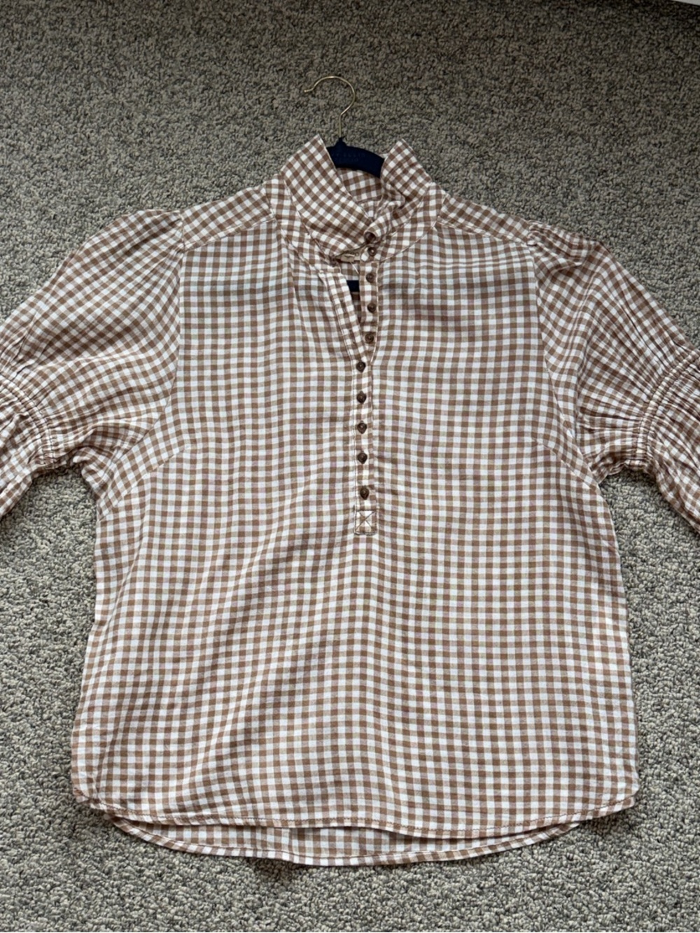 Anthropologie puff sleeve shirt M